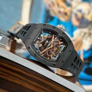 Richard Mille Replica Watch RM47 Samurai Ceramic Rubber Strap 42.7mm