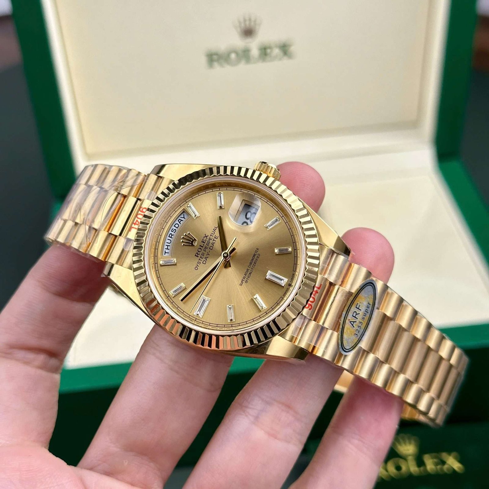Dong-Ho-Rolex-Day-Date-228238-Replica-11-Mat-Vang-May-Caliber-3255-Thuy-Sy-Nha-May-AR-40mm-6
