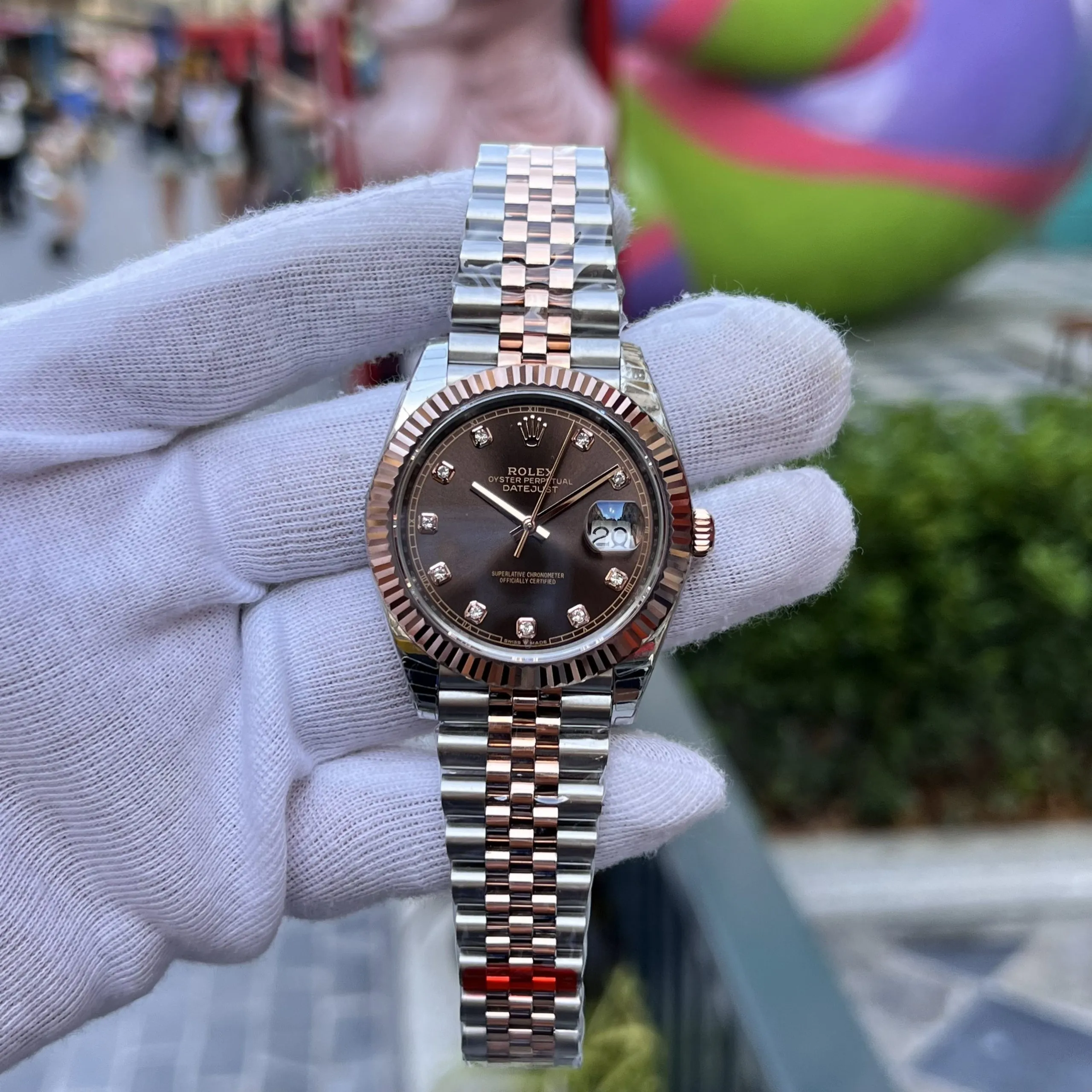 Dong-ho-Rolex-DateJust-nam-mat-Chocolate-Replica-11-EW-Factory-41mm-5-scaled