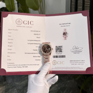 Rolex Replica Watch Day-Date 228235 Gold Wrapped Moissanite GM V2 40mm