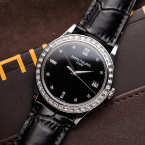Patek Philippe Calatrava 5298P Black With Stone Bezel 38mm