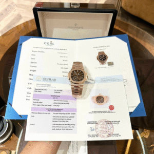 Patek Philippe Replica Nautilus 5712 Rose Gold Wrapped Chocolate Dial GRF 40mm