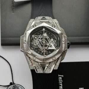 Hublot Big Bang Sang Bleu II Clone Watch Black HB Factory 44mm