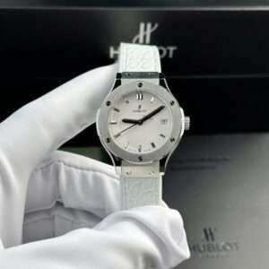 Hublot Classic Fusion Fake Watch Womens White HB Factory 33mm