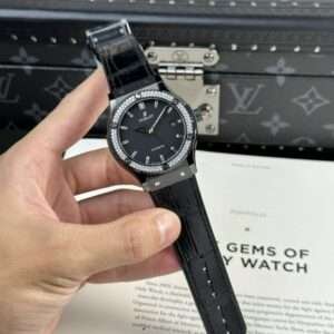 Hublot Classic Fusion Ceramic Replica Watch With Stone Swarovski Refined 42mm