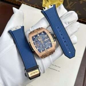 Hublot Spirit Of Big Bang King Gold Replica 11 Watch Dial Blue BBF Factory 42mm