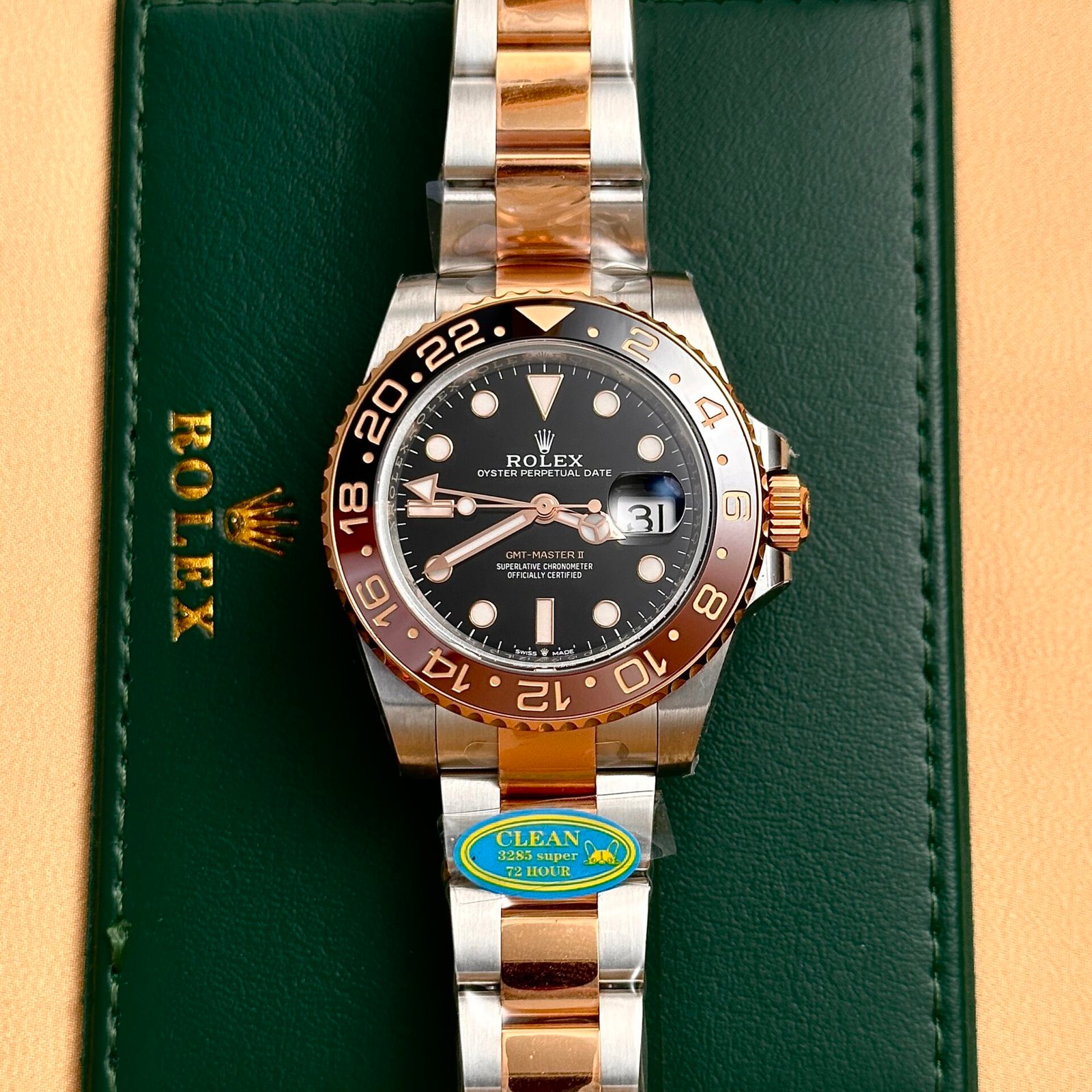 Dong-Ho-Rolex-GMT-Master-II-126711CHNR-Root-Beer-Replica-Clean-Factory-40mm-4