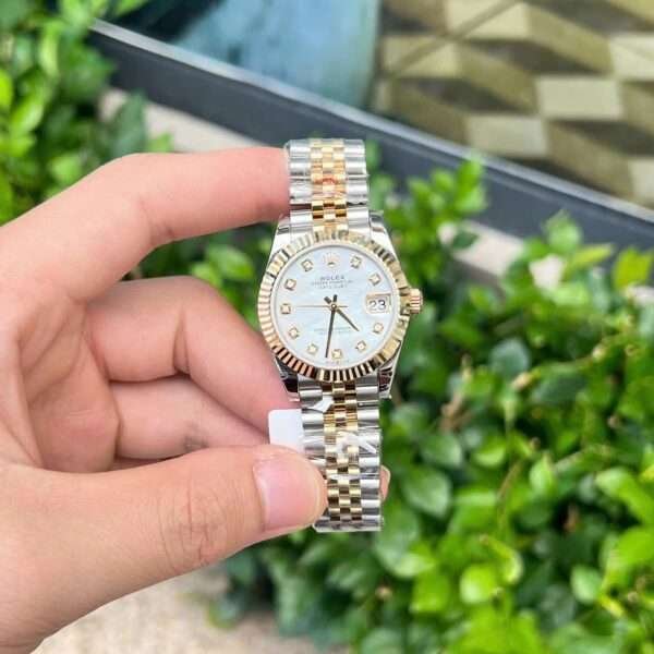 Dong-Ho-Rolex-DateJust-Nu-Boc-Vang-18K-Mat-Xa-Cu-GM-Factory-31mm-4-600×600