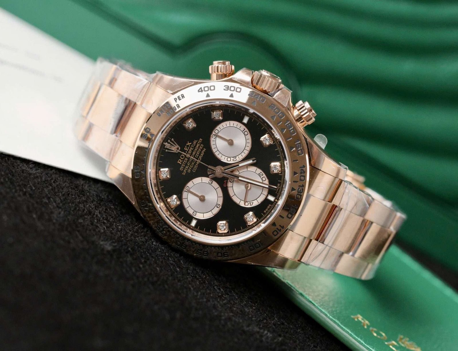 Dong-Ho-Rolex-Daytona-126505-Replica-11-Ma-Vang-Hong-Mat-Den-40mm-3