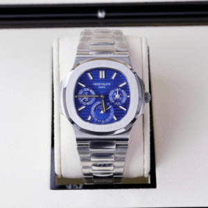 Patek Philippe Nautilus 5740 Men's Watch Blue Dial Metal Strap 40mm