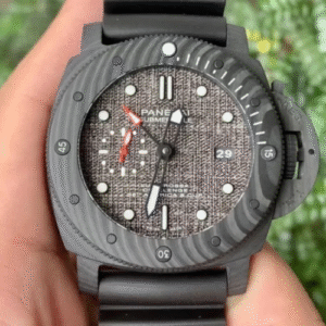 PANERAI SUBMERSIBLE WATCH CARBON CASE FABRIC DIAL VS FACTORY 47MM