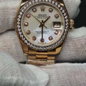 Rolex datejust MOP dial, Diamond Bezel 28mm