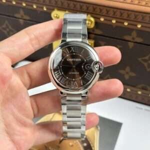 Cartier Ballon Watch Brown Dial Metal Wire AF Factory 40mm