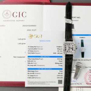 Cartier Santos Full Moissanite Diamonds Custom 35mm