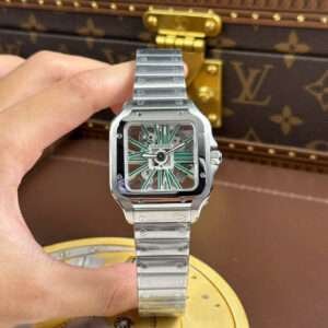 Cartier Santos Skeleton Dial Metal Wire