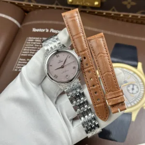 Omega De Ville Prestige Sandblasted Pink Dial Automatic Movement 34mm