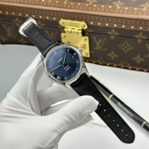 Omega De Ville Co-Axial Chronometer 8500 Blue Dial Leather Strap 41mm