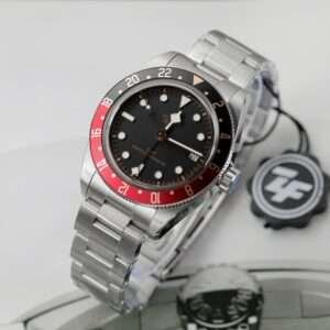 Tudor Luxury Imitation Watches Black Bay GMT Men’s Black Dial Metal Strap ZF Factory 39mm